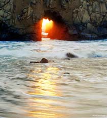 Vivid Care; opening in rots Pfeiffer beach